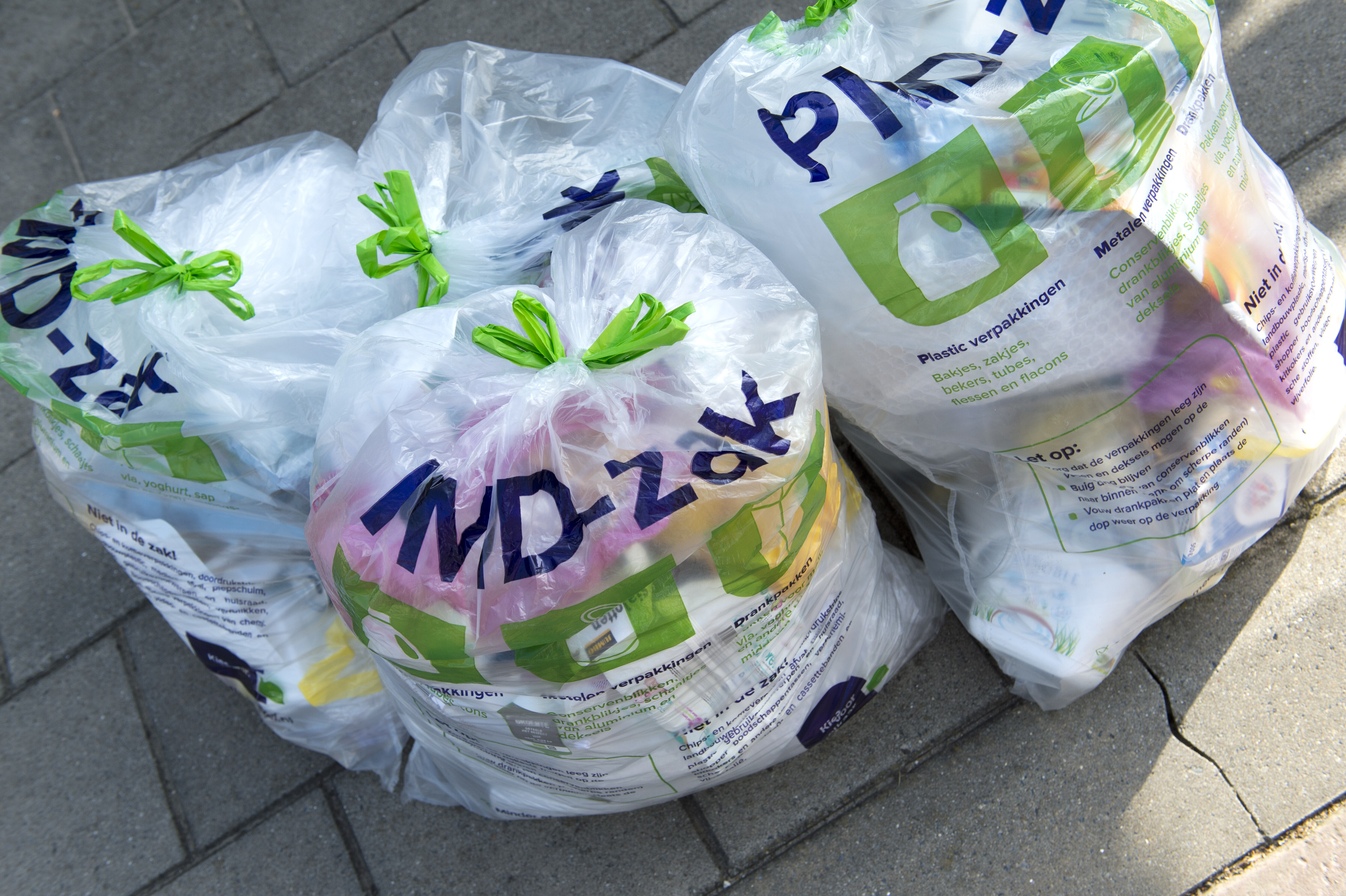 Afhaalpunten voor pmd-zakken