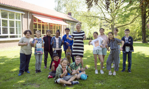 basisschool doet mee aan textielrace.