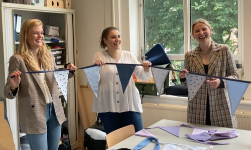 studenten aan het werk