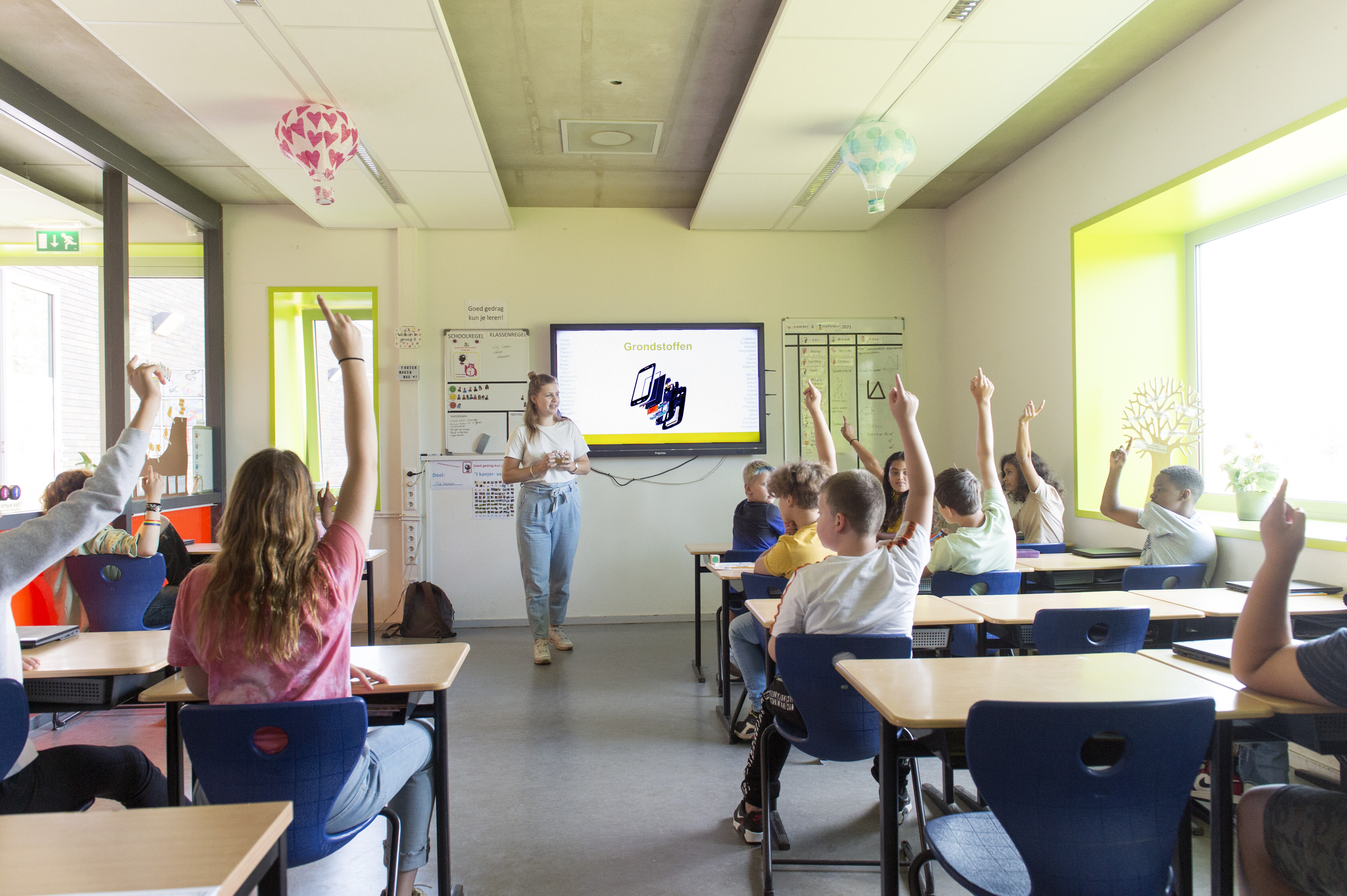 leerlingen in een klas