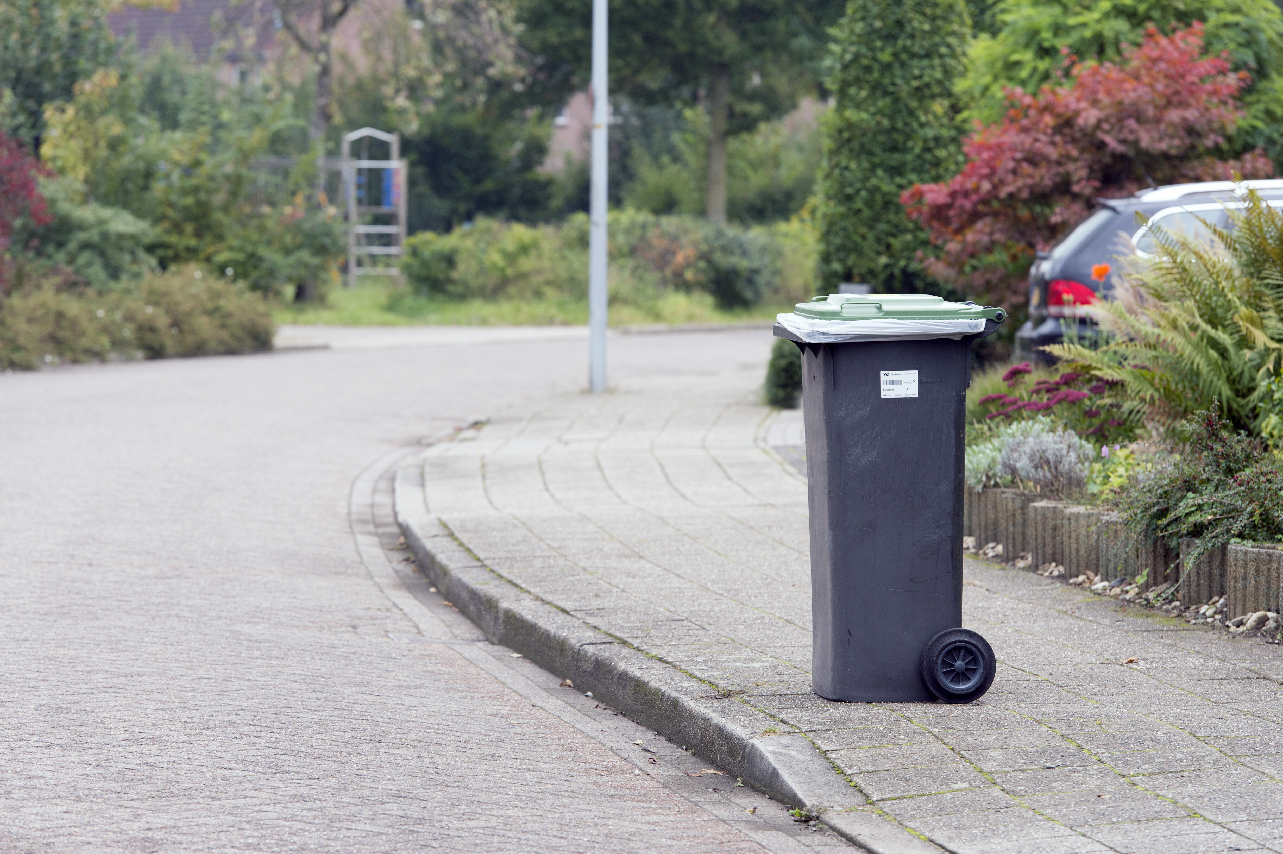 Groene bak in wintermaanden minder vaak aan de weg