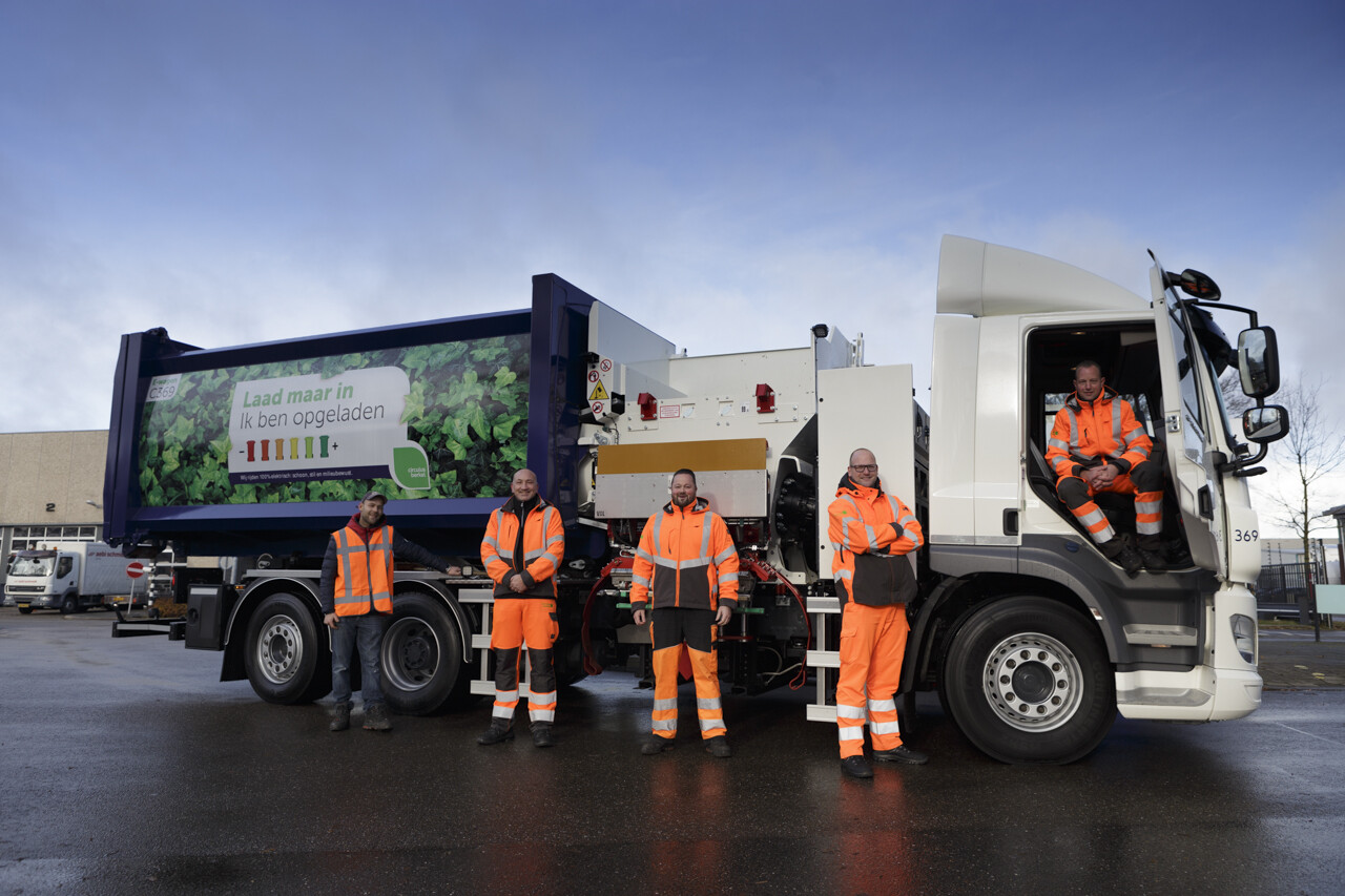 De eerste elektrische inzamelwagens