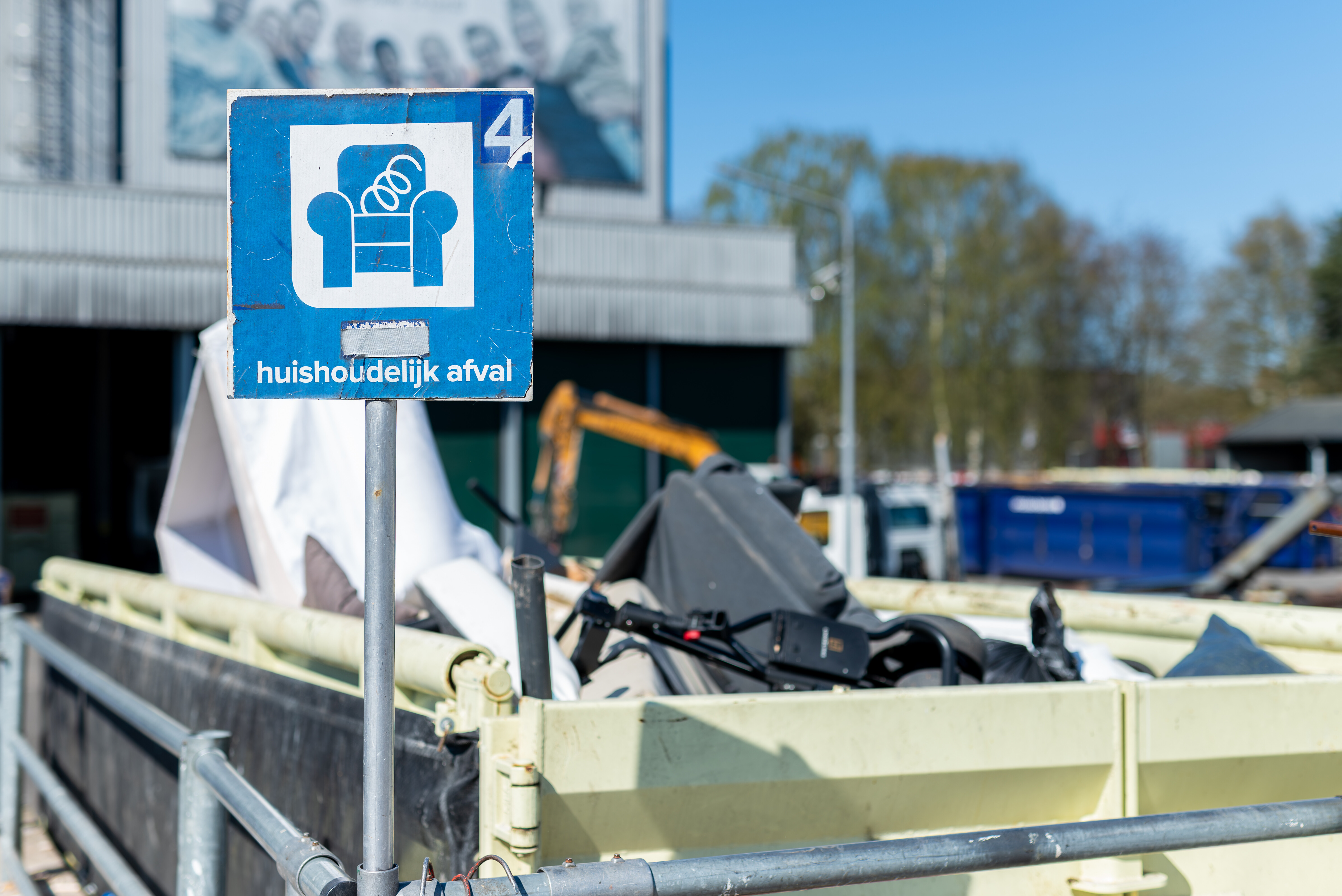 Grondstoffen onderzoek recycleplein Doesburg